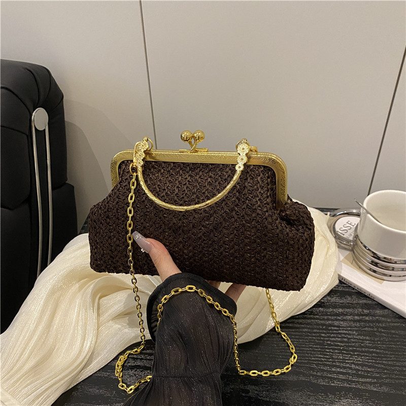 Woven Shell Top-Handle Crossbody Bag view 3