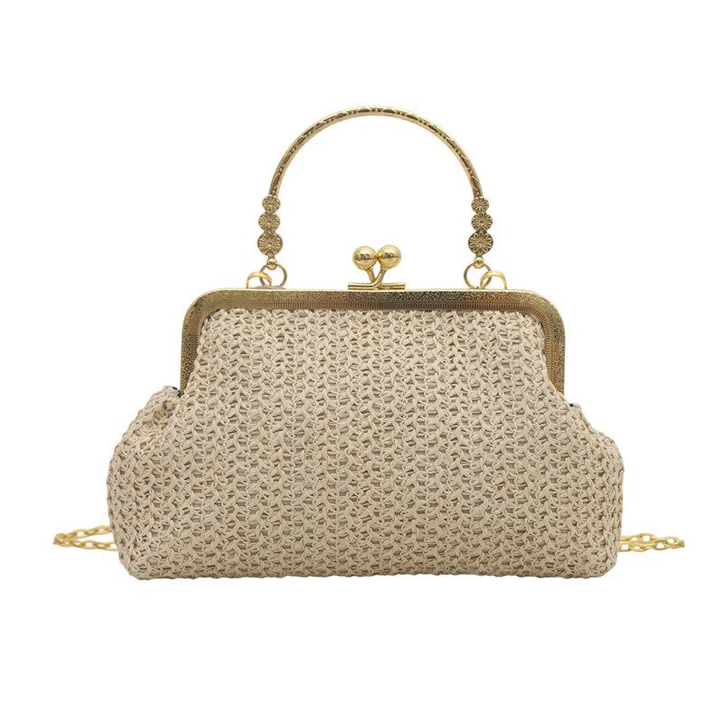 Woven Shell Top-Handle Crossbody Bag view 6