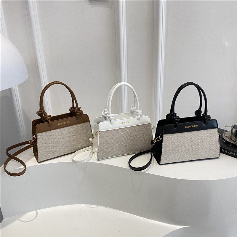 Color-Block Large Top-Handle Crossbody