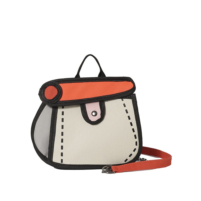 Canvas Chain Crossbody Top-Handle Bag view 5