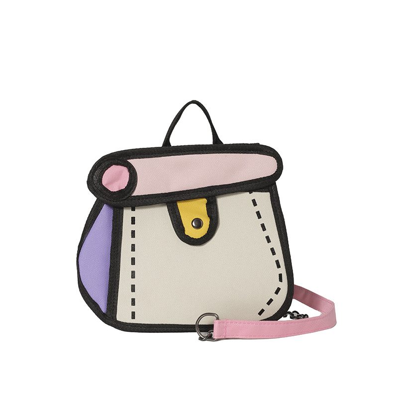 Canvas Chain Crossbody Top-Handle Bag view 7