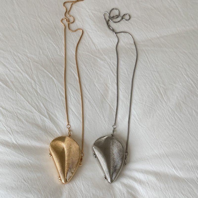 Acrylic Shell Clutch Crossbody Bag