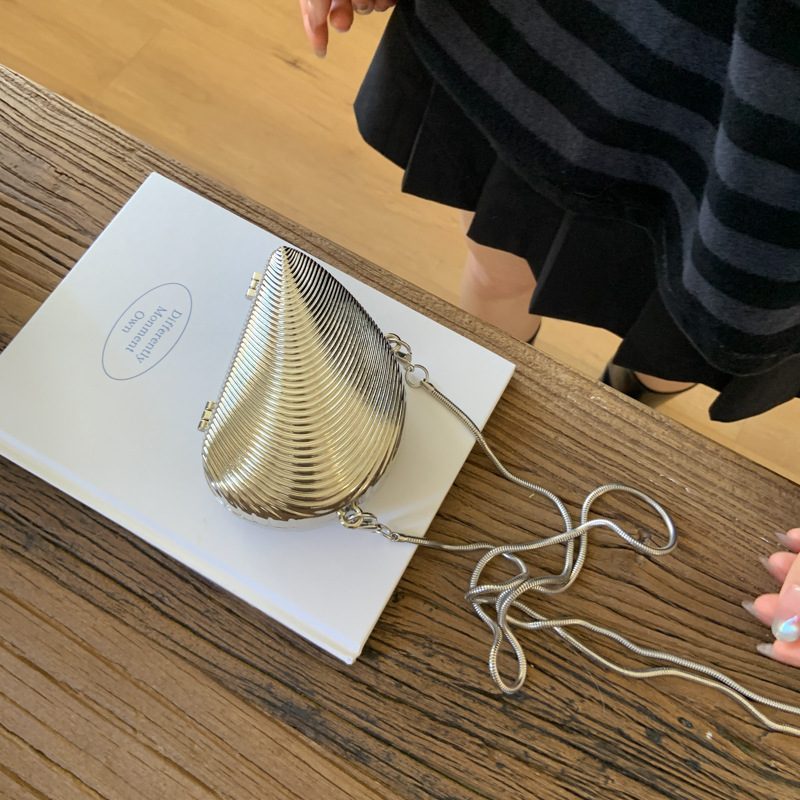 Acrylic Shell Clutch Crossbody Bag view 2