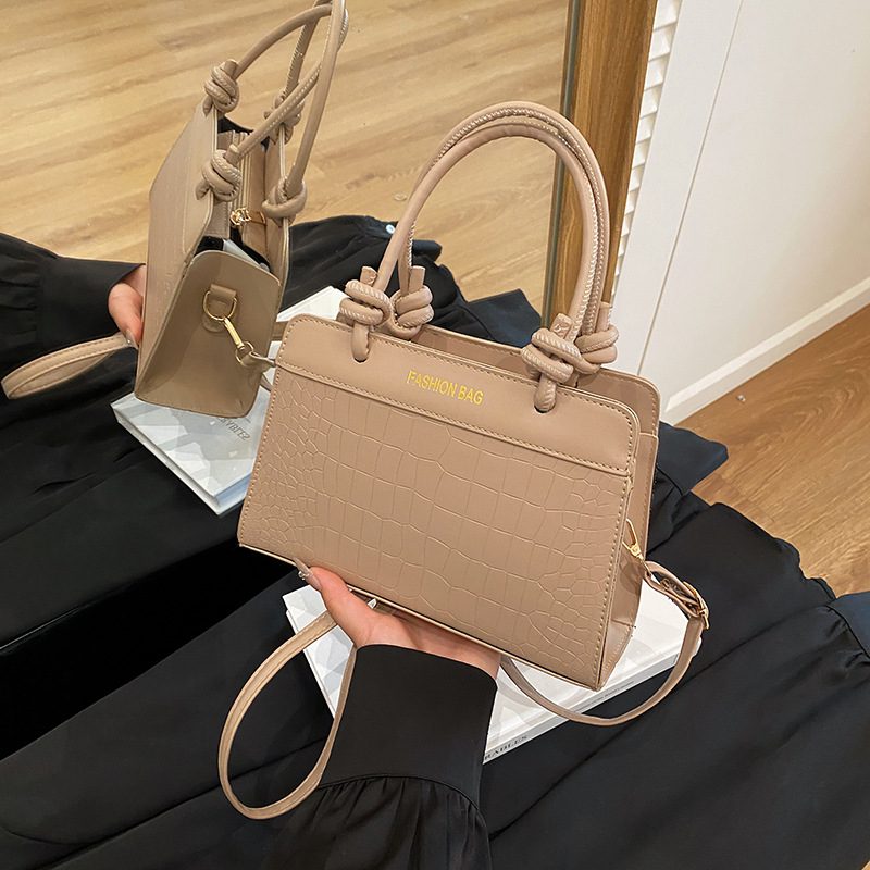 Woven Saddle Crossbody Handbag view 4