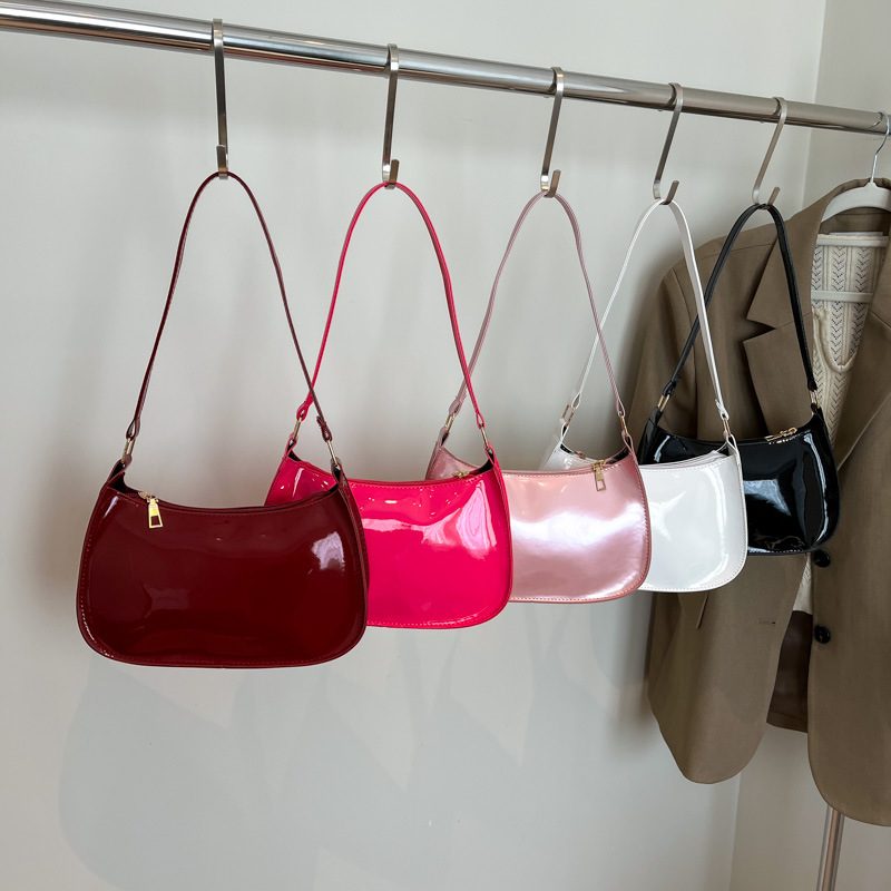 Solid Color Soft Square Shoulder Bag