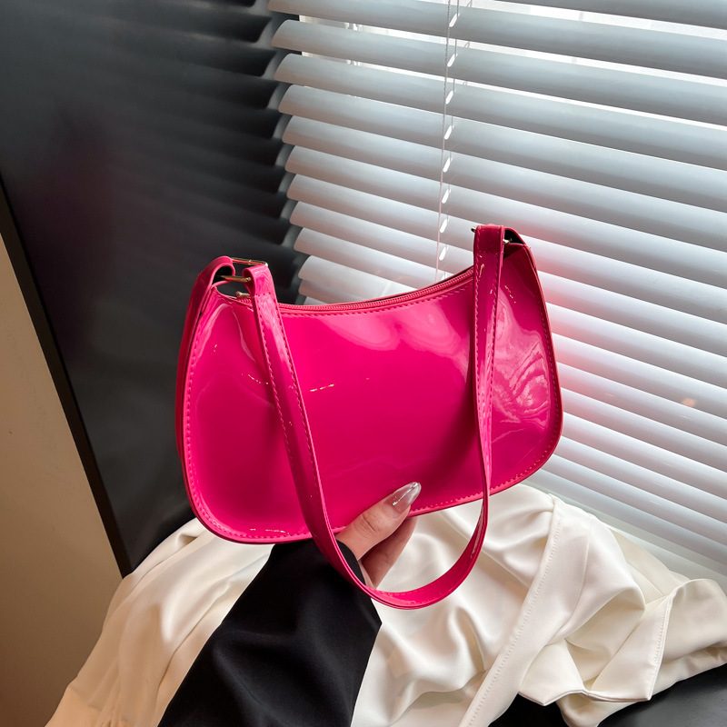 Solid Color Soft Square Shoulder Bag view 2