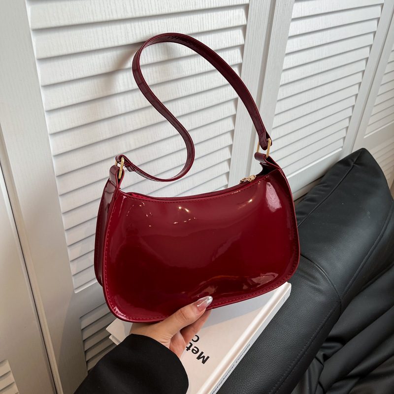 Solid Color Soft Square Shoulder Bag view 3