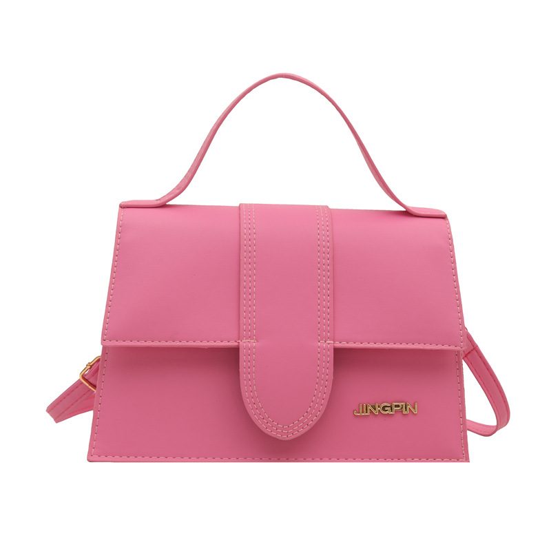 Minimalist Solid Color Square Crossbody Bag view 5