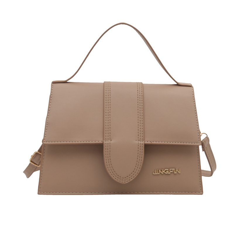 Minimalist Solid Color Square Crossbody Bag view 7