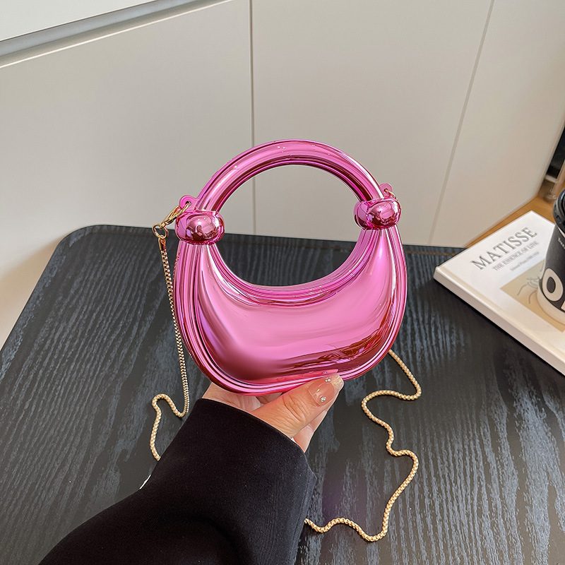 Acrylic Box Chain Crossbody Bag view 2
