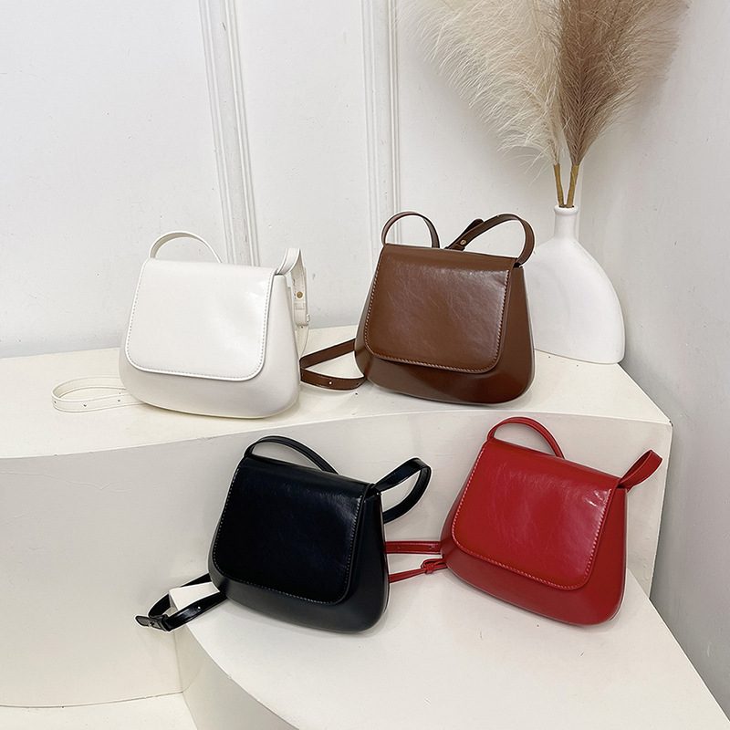 Vintage Saddle Square Crossbody Bag