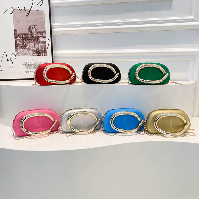 Acrylic Metal Clutch Crossbody Bag