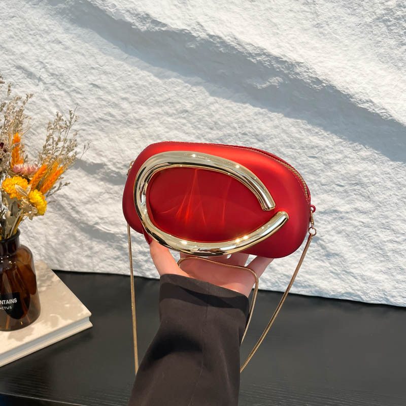 Acrylic Metal Clutch Crossbody Bag view 4