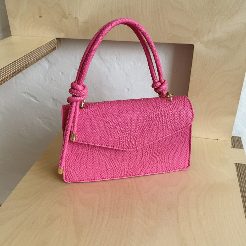 Solid Color Square Crossbody Work Bag view 2