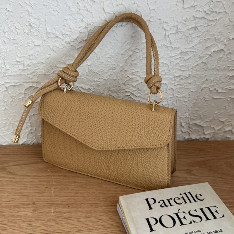 Solid Color Square Crossbody Work Bag view 4