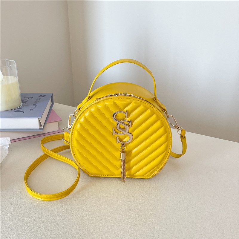 Embroidered Round Crossbody Bag view 2