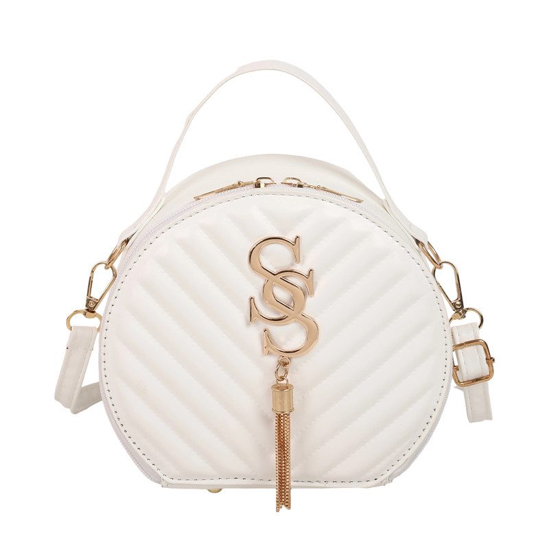Embroidered Round Crossbody Bag view 6