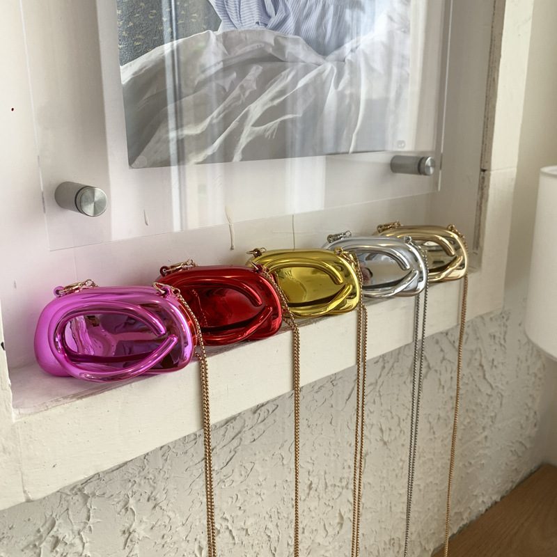 Acrylic Metallic Crossbody Shoulder Bag