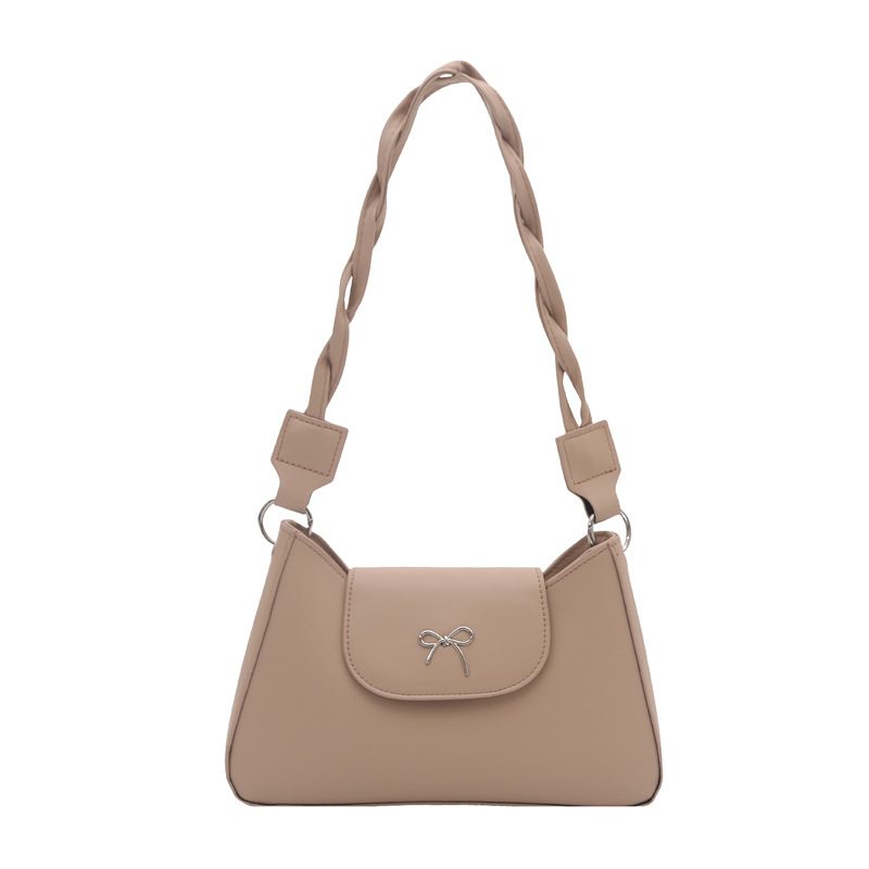 Vintage kleine quadratische Schultertasche mit Schleife view 5
