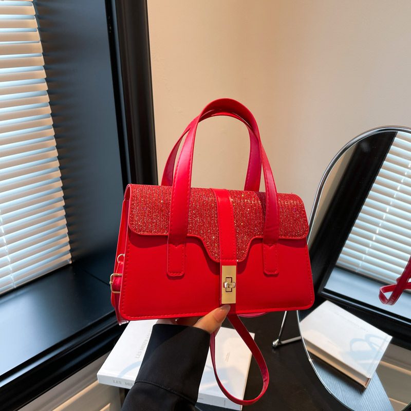 Minimalist Top-Handle Crossbody Bag view 4