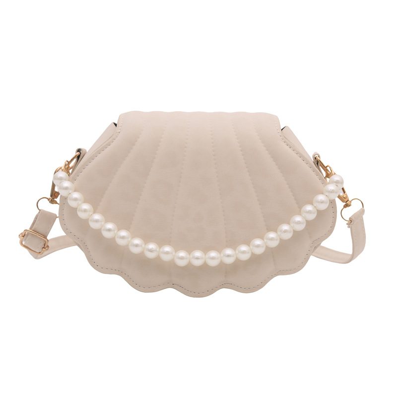 Pearl Chain Mini Shell Crossbody Bag view 5