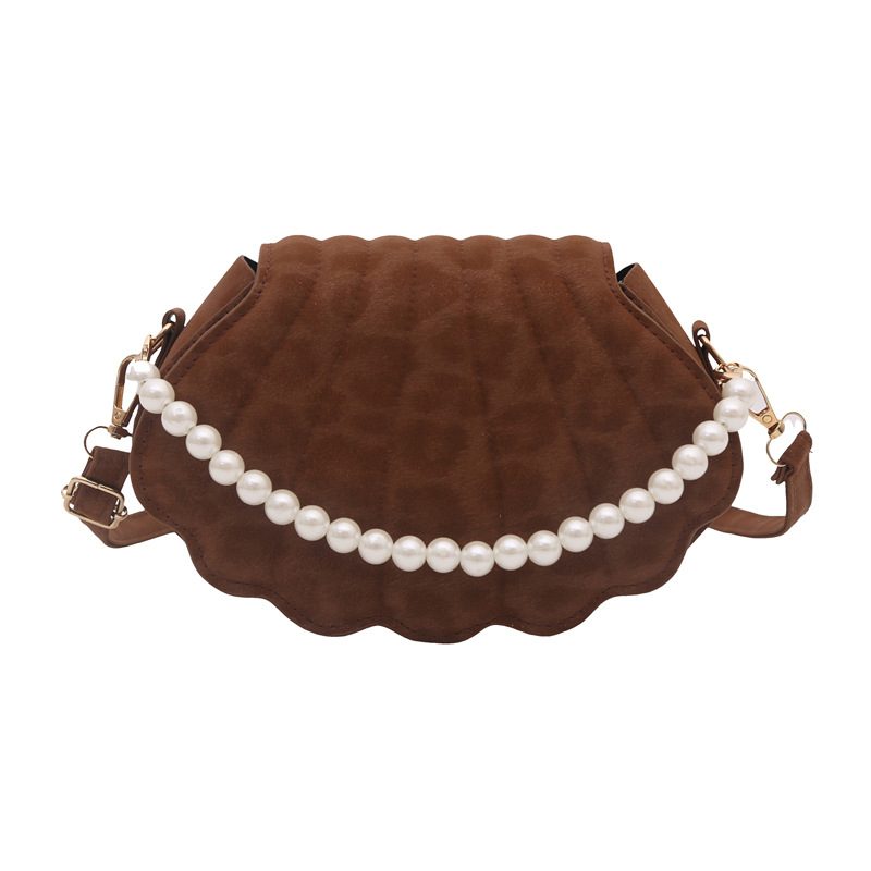Pearl Chain Mini Shell Crossbody Bag view 7
