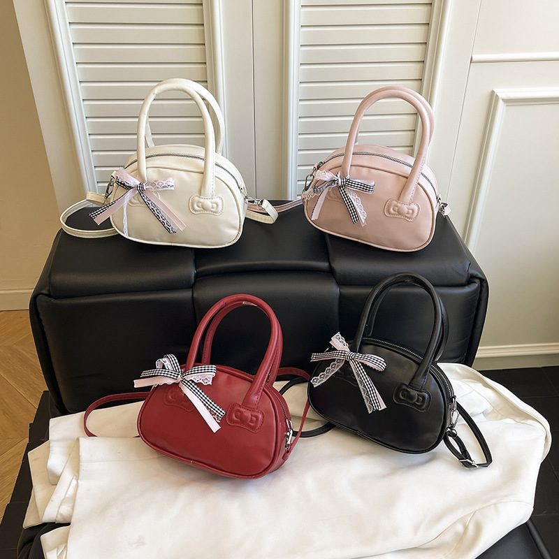 Bow Bowling Top-Handle Crossbody Bag