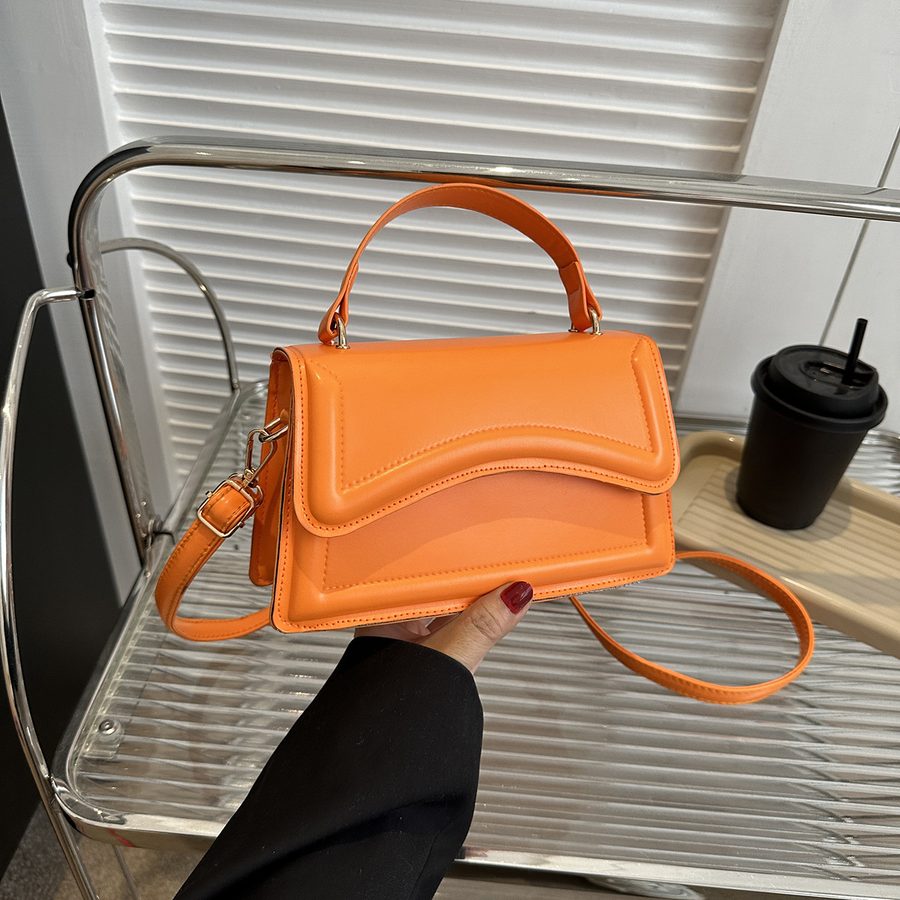 Solid Color Top-Handle Crossbody Bag view 10