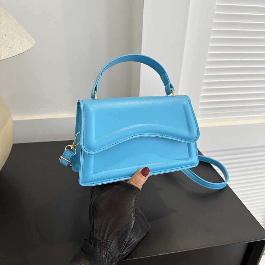 Solid Color Top-Handle Crossbody Bag view 12