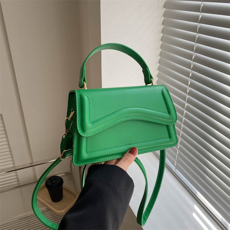 Solid Color Top-Handle Crossbody Bag view 4
