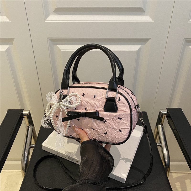 Vintage Bow Top-Handle Crossbody Bag view 3