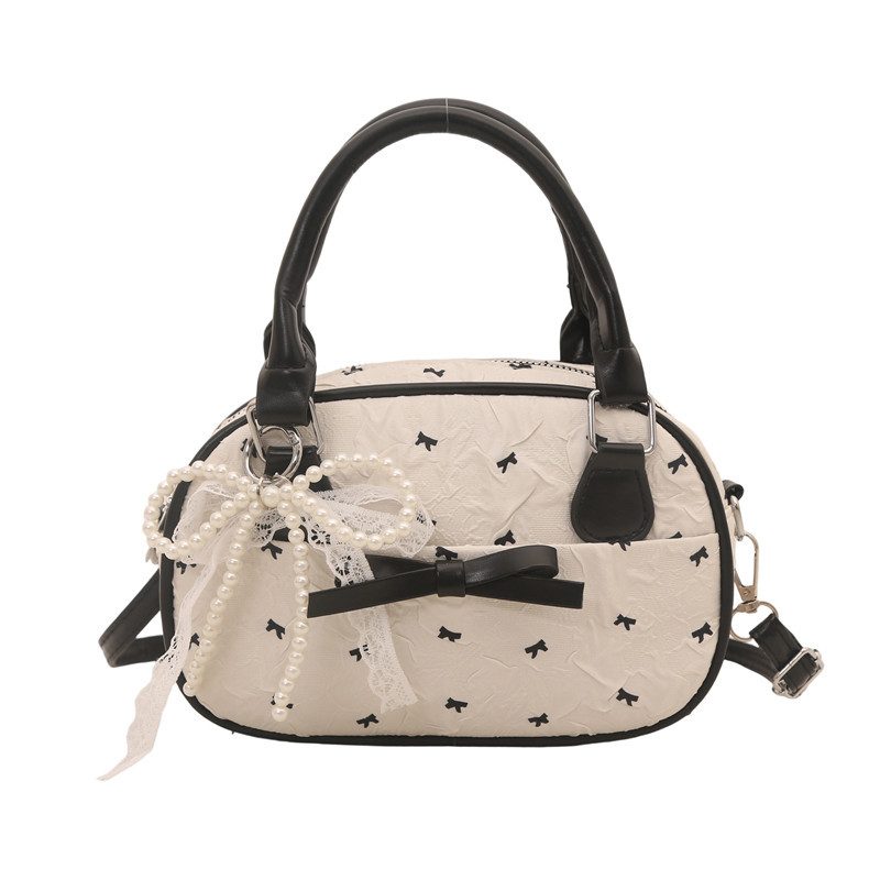 Vintage Bow Top-Handle Crossbody Bag view 6