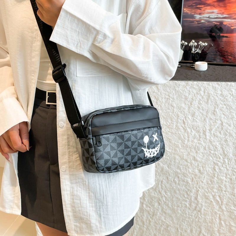 Patterned Square Crossbody Shoulder Bag view 3