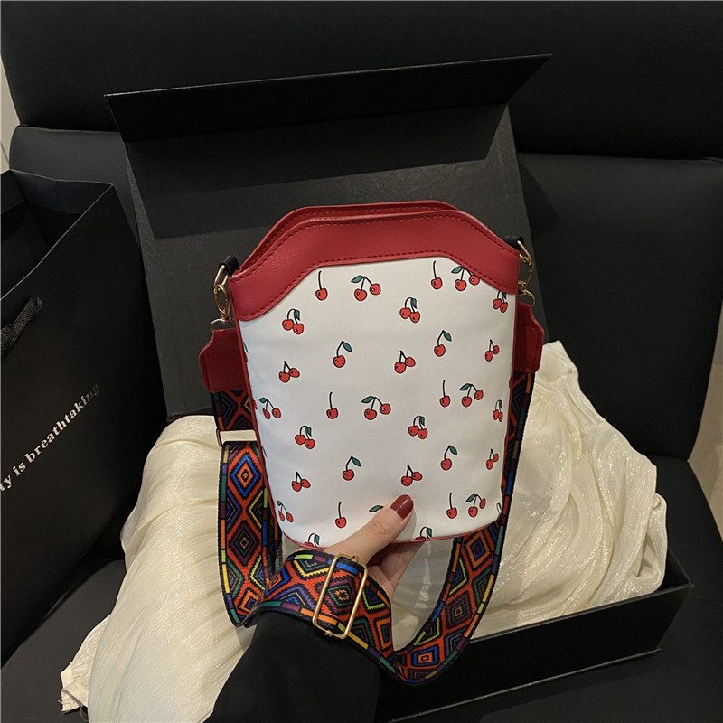 Cherry Print Sweet Crossbody Underarm Bag view 3