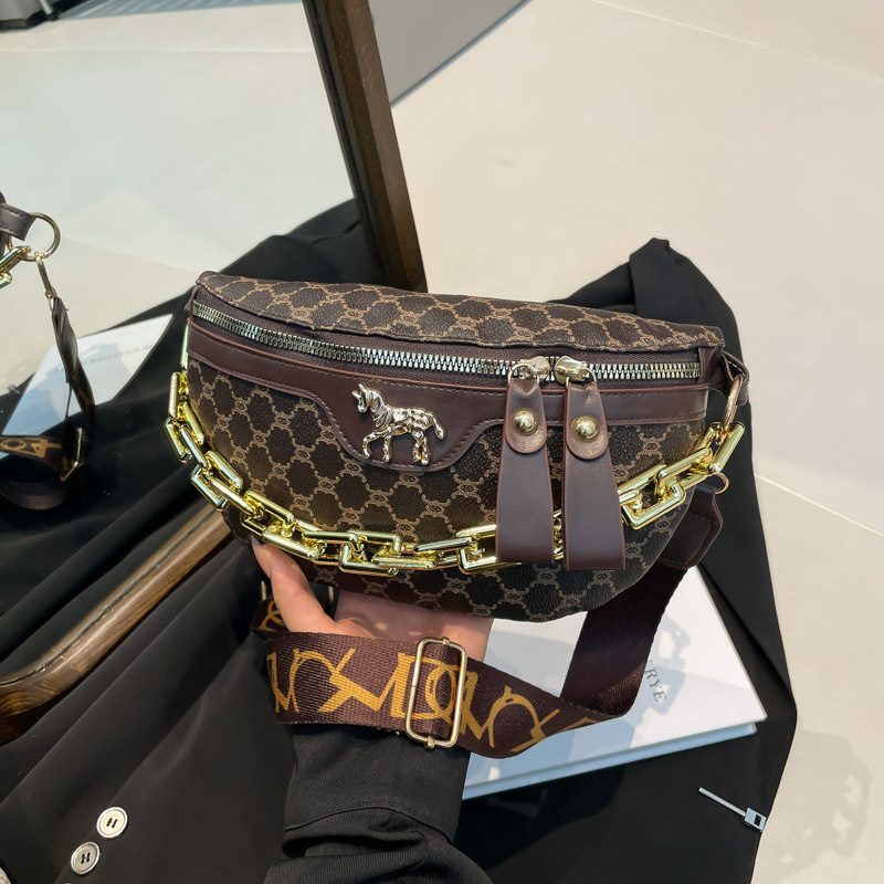 Wide-Strap Crossbody Chest Waist Bag view 2