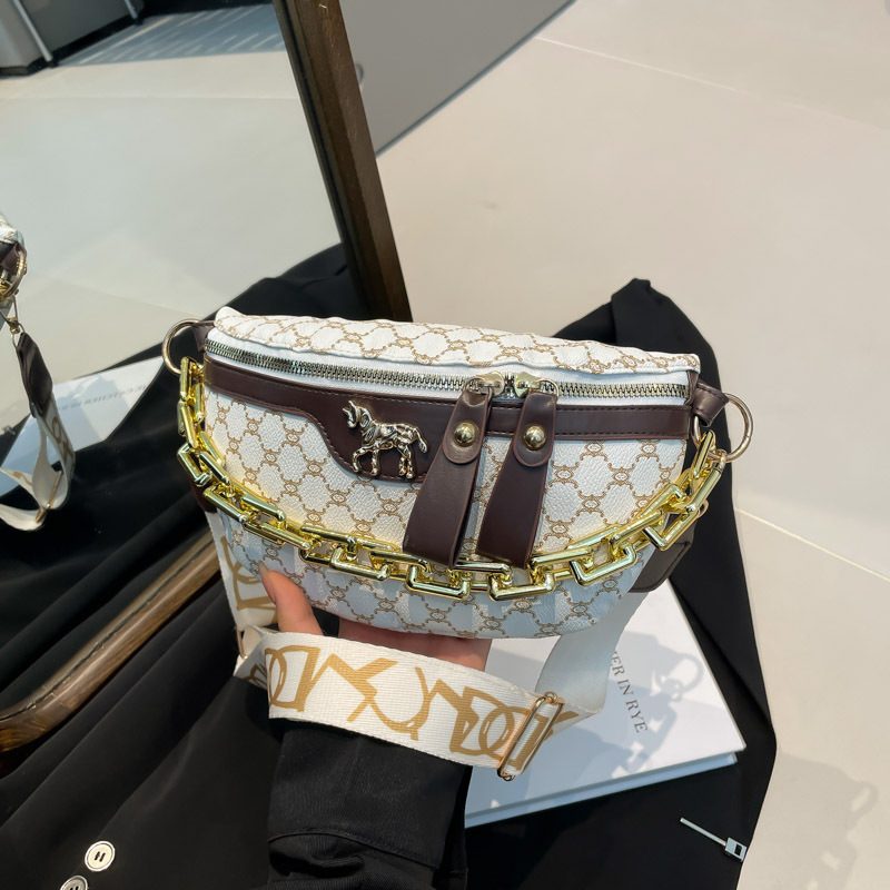 Wide-Strap Crossbody Chest Waist Bag view 3