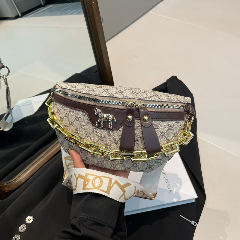 Wide-Strap Crossbody Chest Waist Bag view 4