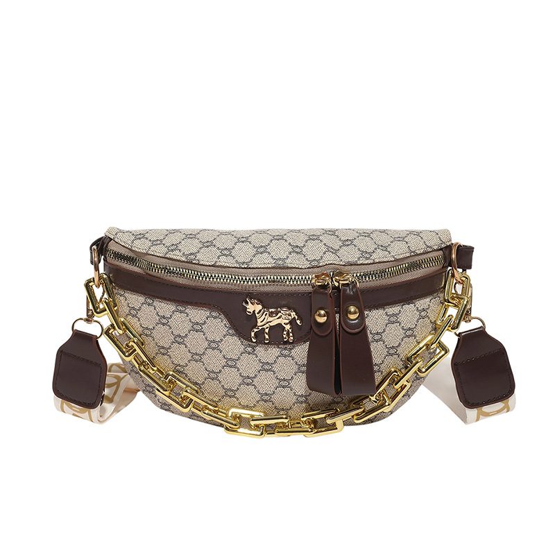 Wide-Strap Crossbody Chest Waist Bag view 5