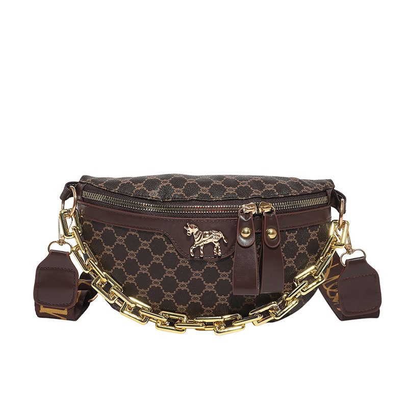 Wide-Strap Crossbody Chest Waist Bag view 7