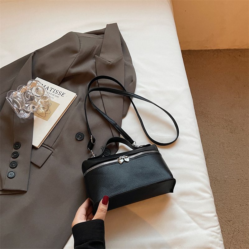 Compact Top-Handle Crossbody Box Bag view 3