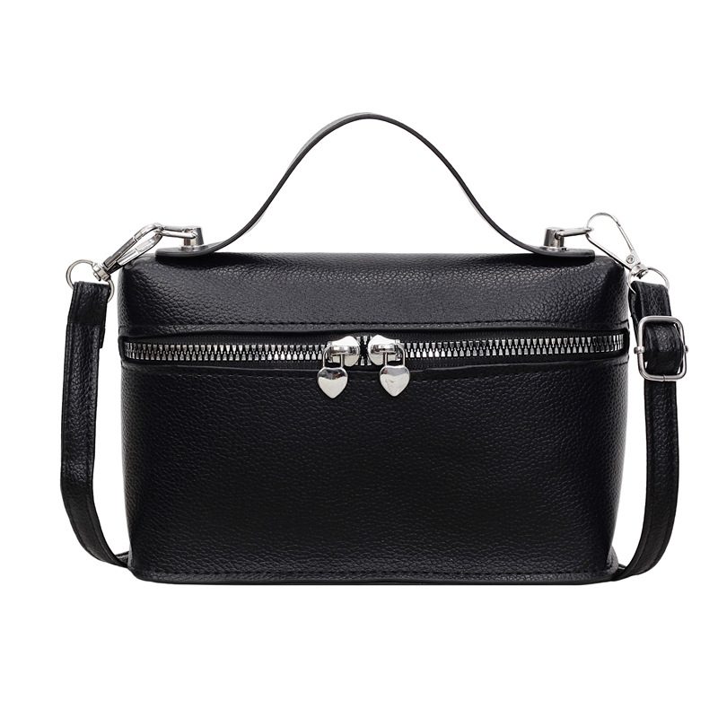 Compact Top-Handle Crossbody Box Bag view 6