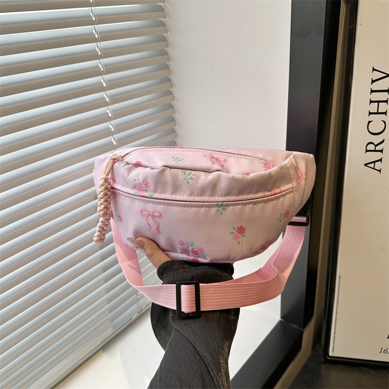 Printed Nylon Crossbody Chest Bag view 2
