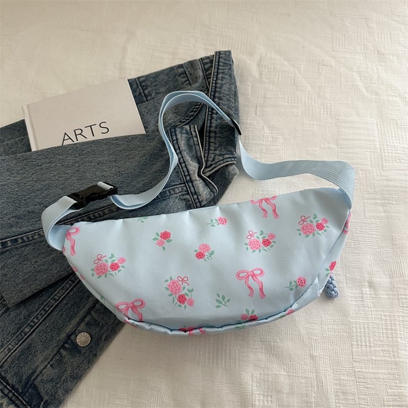 Printed Nylon Crossbody Chest Bag view 4