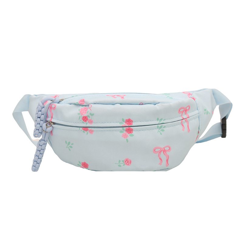 Printed Nylon Crossbody Chest Bag view 8
