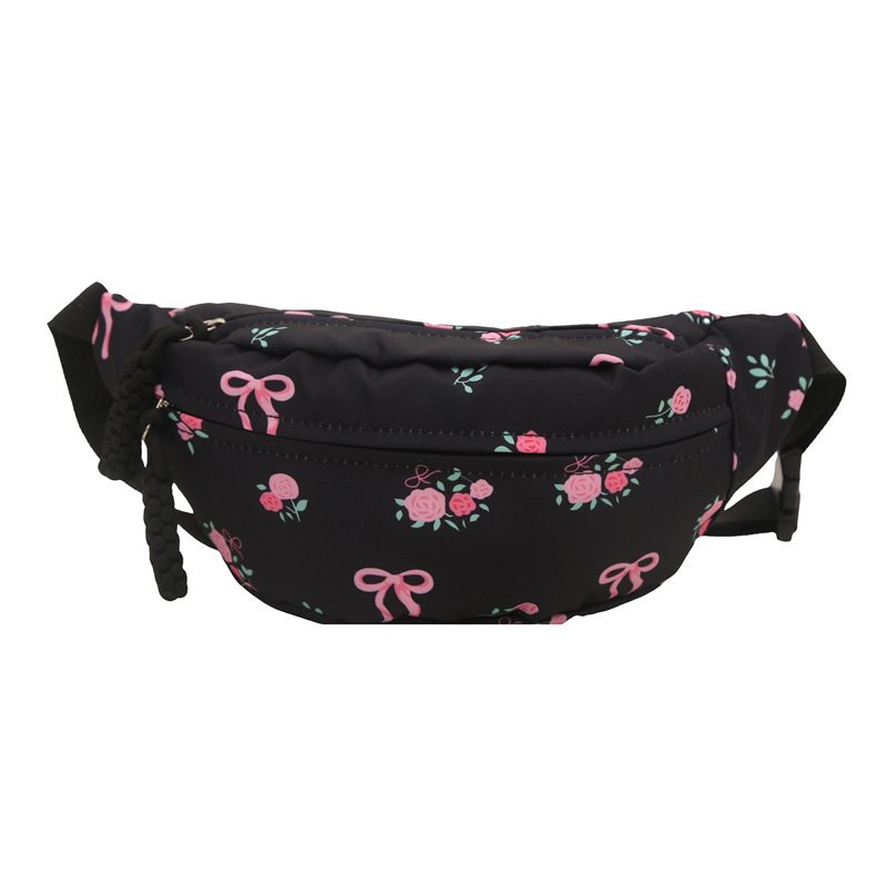 Printed Nylon Crossbody Chest Bag view 9