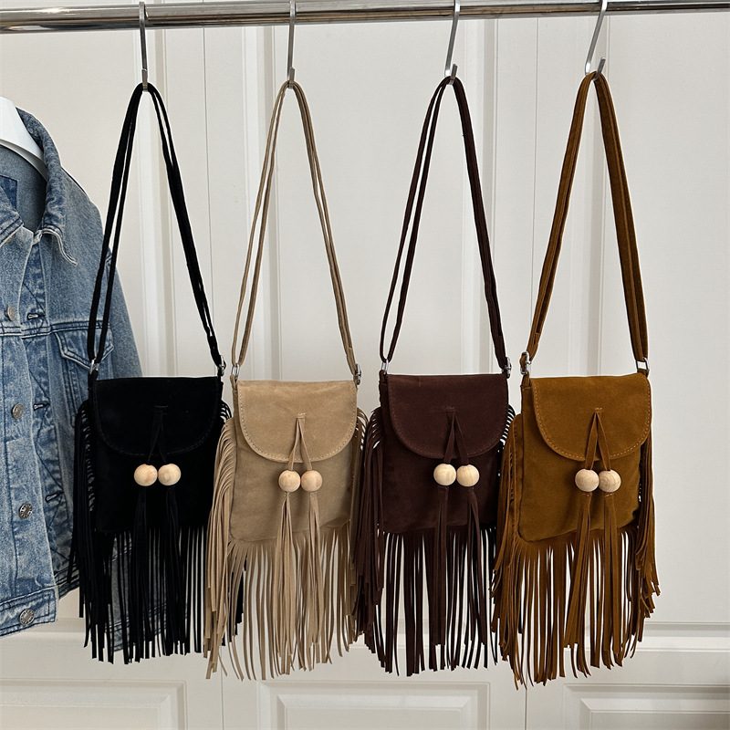 Frosted Fringe Crossbody Shoulder Bag view 4