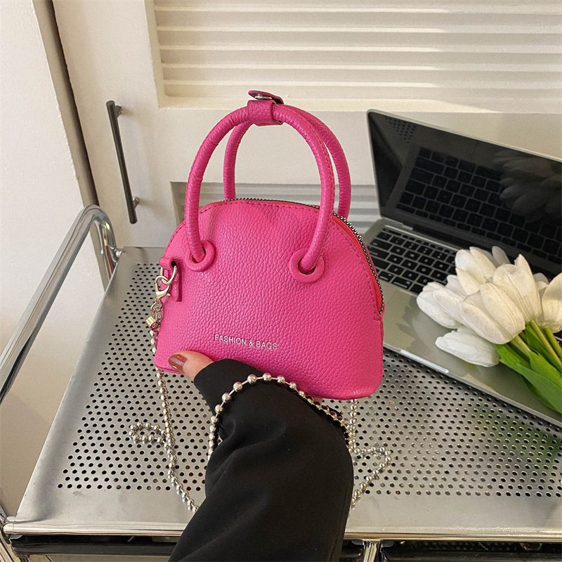 Litchi Grain Mini Shell Chain Bag view 10