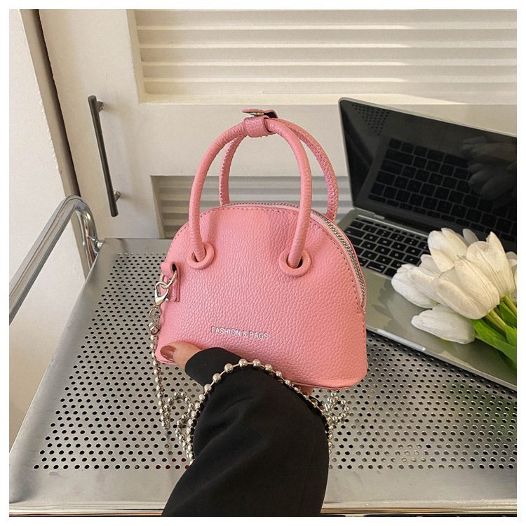 Litchi Grain Mini Shell Chain Bag view 3