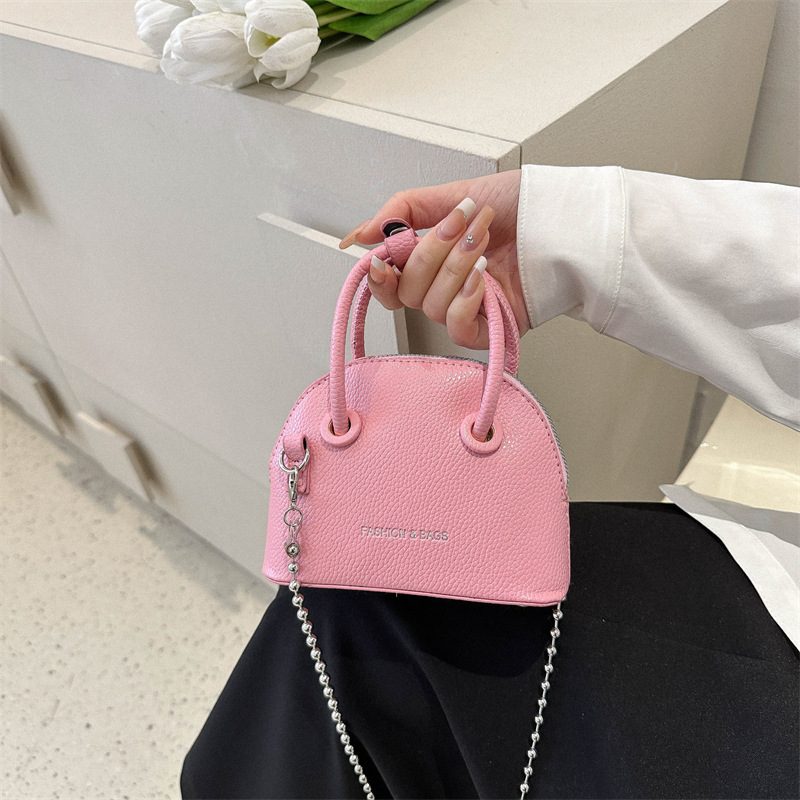 Litchi Grain Mini Shell Chain Bag view 7