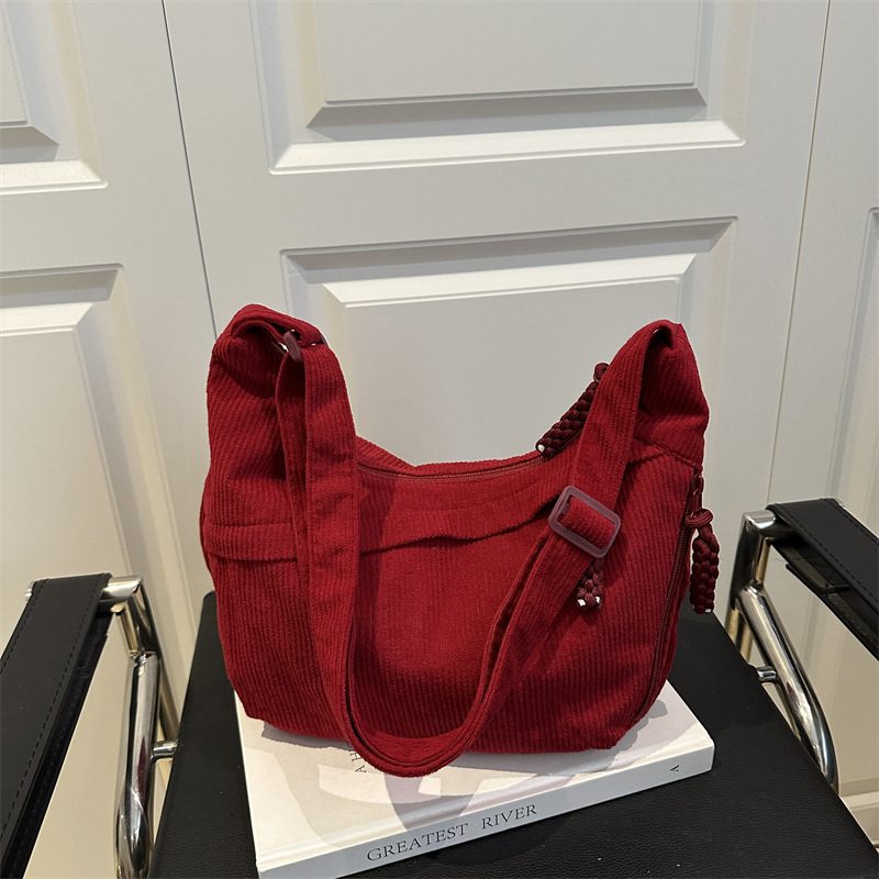 Canvas Dumpling Crossbody Shoulder Bag view 2
